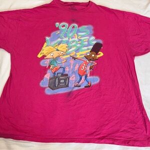 Women’s Hey Arnold '90s Vibes Pink Graphic T-Shirt